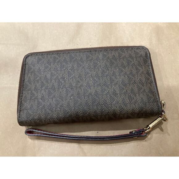 MICHAEL KORS LARGE SIGNATURE SAFFIANO LEATHER WALETT (ASIS) - Picture 4 of 14